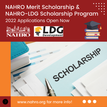 NAHRO merit scholarship and NAHRO-ldg scholarship program 2022 Applications Now Open