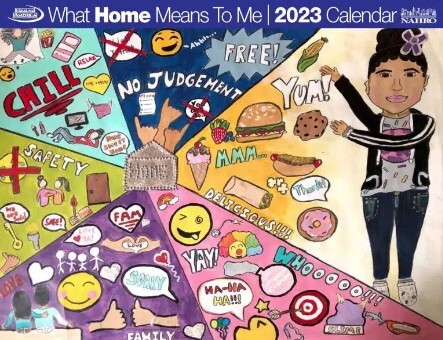 The 2023 What Home Means to Me Calendar Cover.