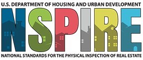 U.S. Department of Housing and Urban Development, NSPIRE Logo, National Standards for the Physical Inspection of Real Estate.