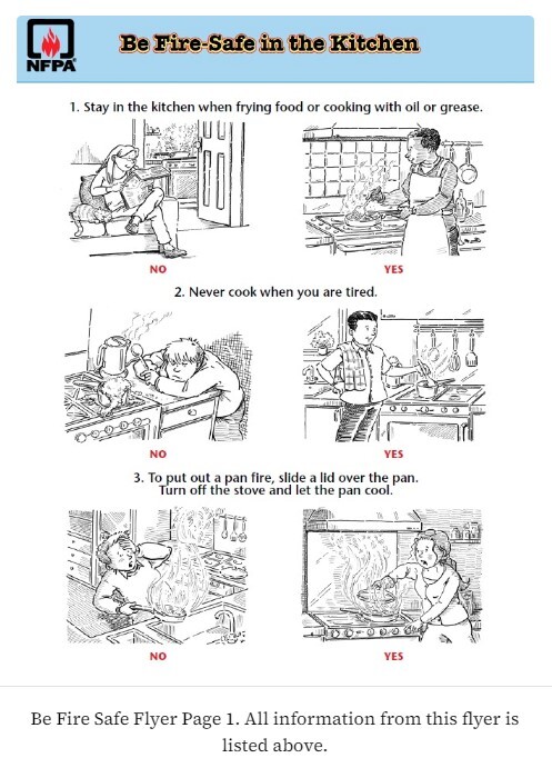 THHANC Be Fire Safe Flyer Page One. All Information from this flyer is listed above.