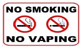 no smoking no vaping sign. 