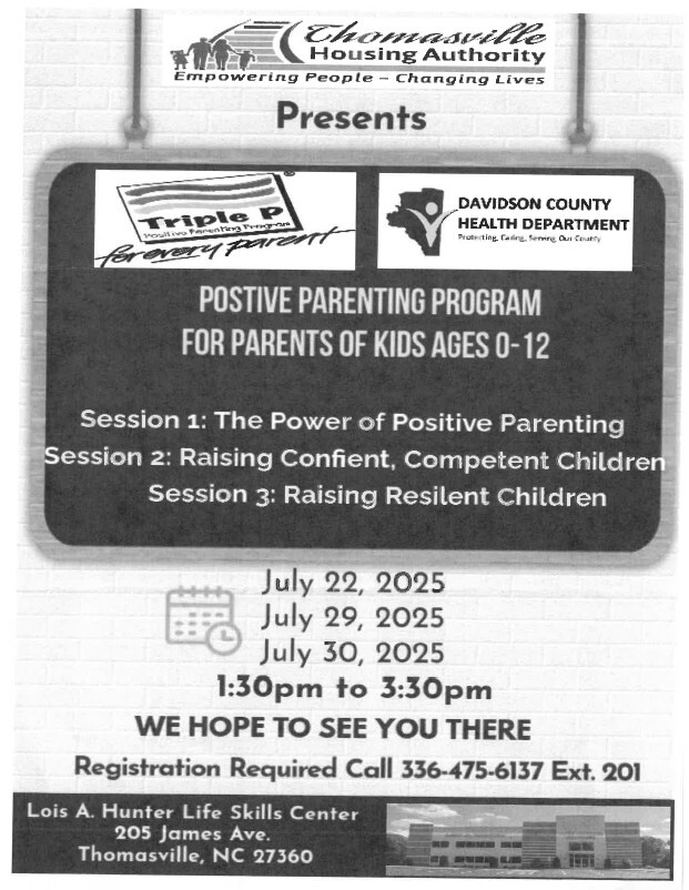 Positive Parenting 0-12 flyer. All information as listed below.