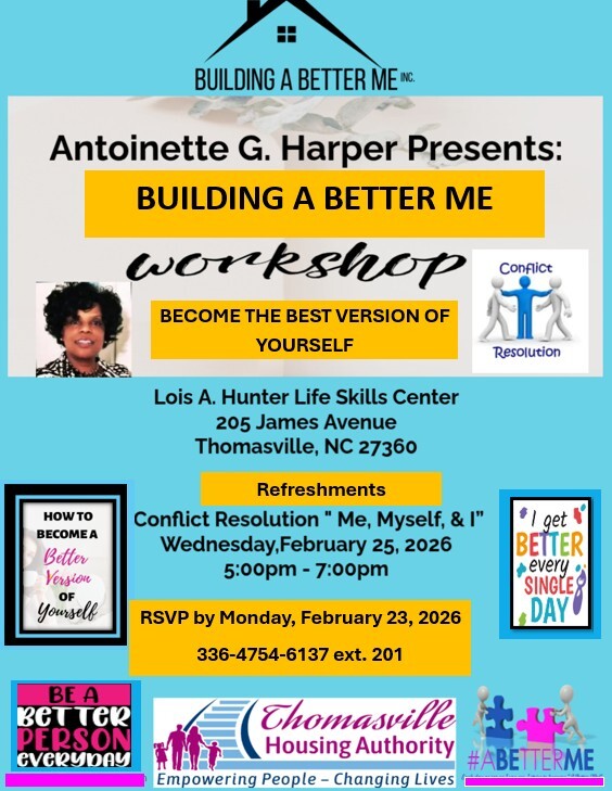 Building a better me flyer. All information as listed below.
