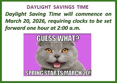Daylight Savings Time. All information in this picture is listed below.