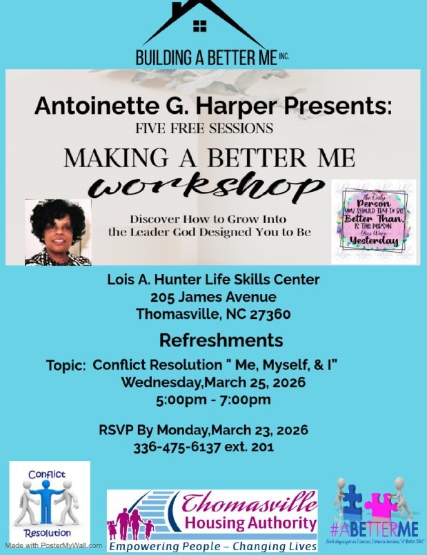 Making a Better me flyer. All information as listed below.