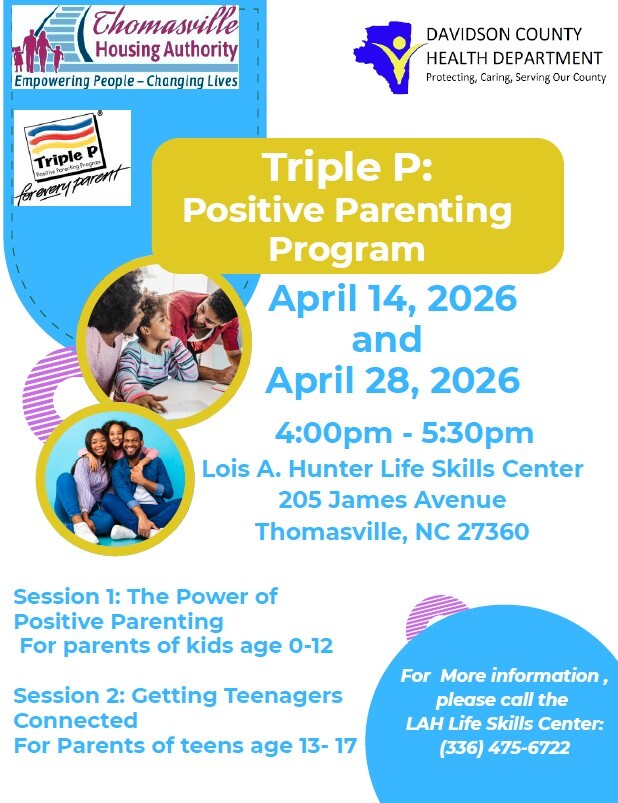 Triple P flyer. All information as listed below.