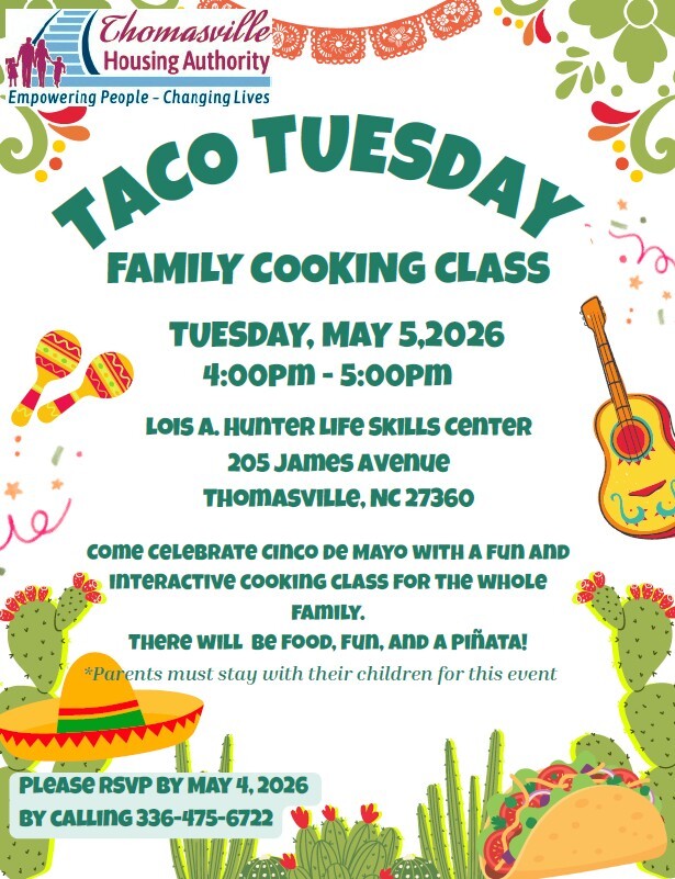 Taco Tuesday flyer. All information as listed below.