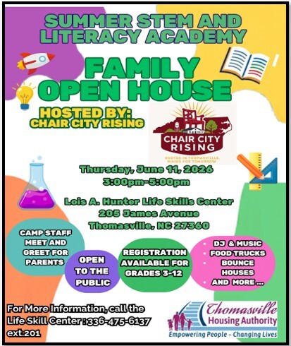 STEM Open House flyer. All information as listed below.