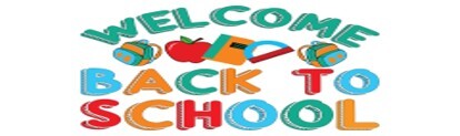 The words Welcome Back to School.