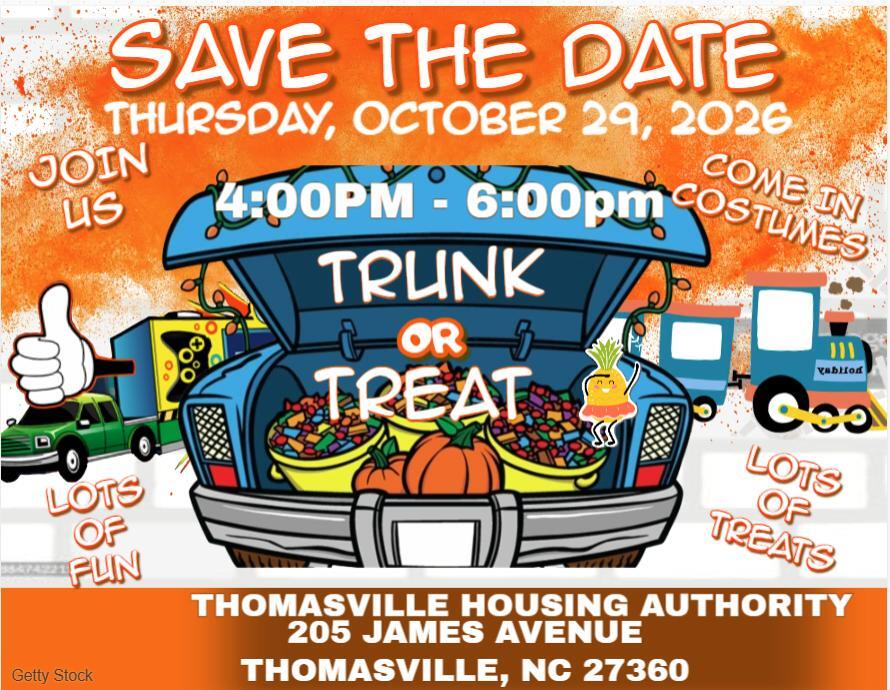 Trunk or Treat flyer. All information as listed below.